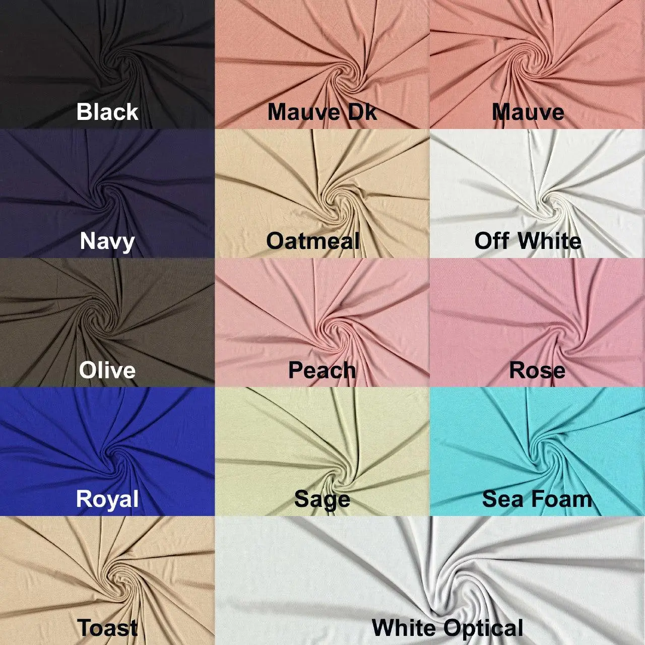 Jersey Rayon Verdure ™ Spandex 185 GSM, Modal Like Softness - Stretch Knit Fabric, Sewing Fabric, Dress Fabric, Apparel Fabric, Many Colors