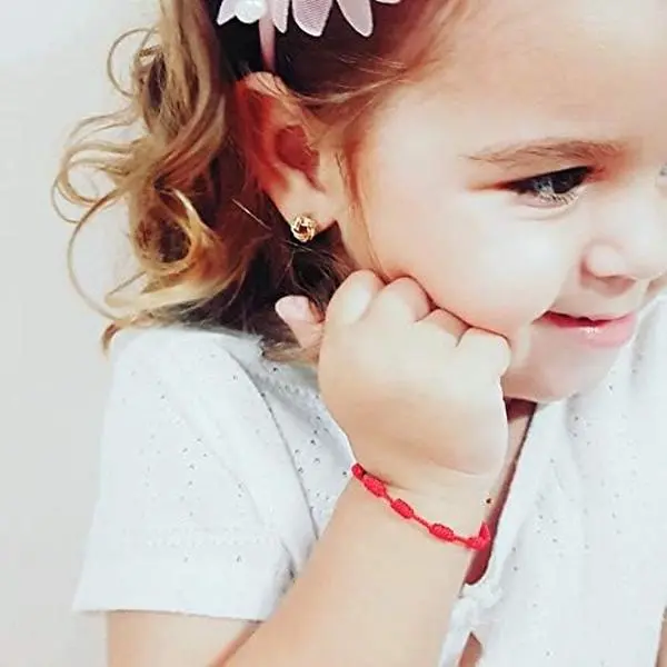 Red Bracelet for Babies, Baby Girl and Baby boy. Protection Amulet for Children. String for Good Luck and The Evil Eye. Infant Bracelet for Newborn and Kids