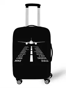 High Elastic Luggage Cover Protective Anti-Scratch Dustproof Suitcase Sleeve Durable Travel Accessory Fits 18-32 Inch Luggage for Airline & Road Trips