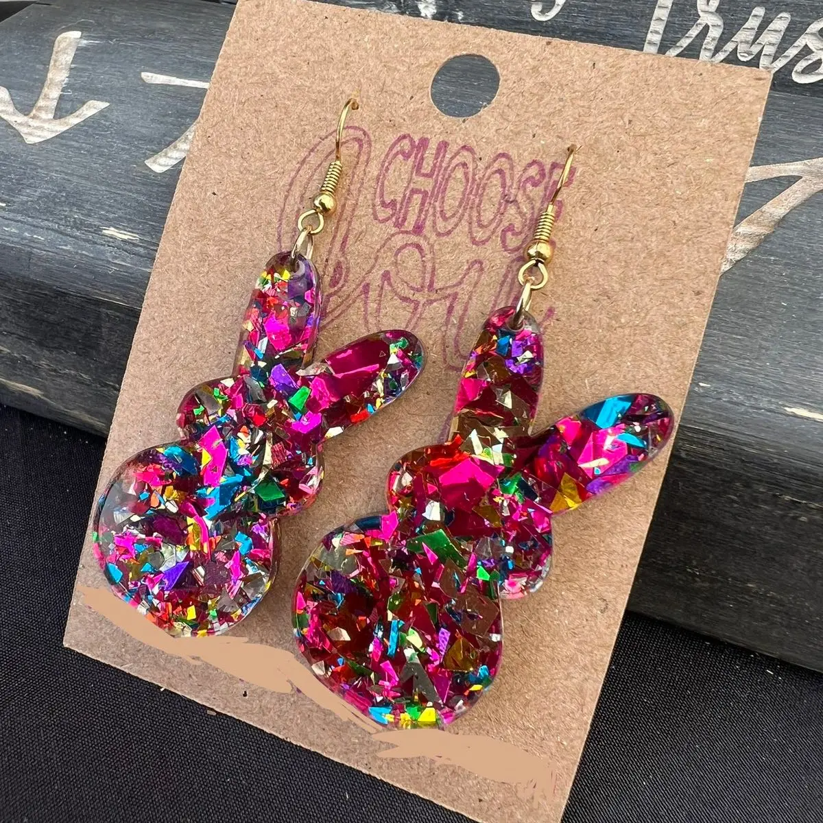 Confetti Bunny Earrings