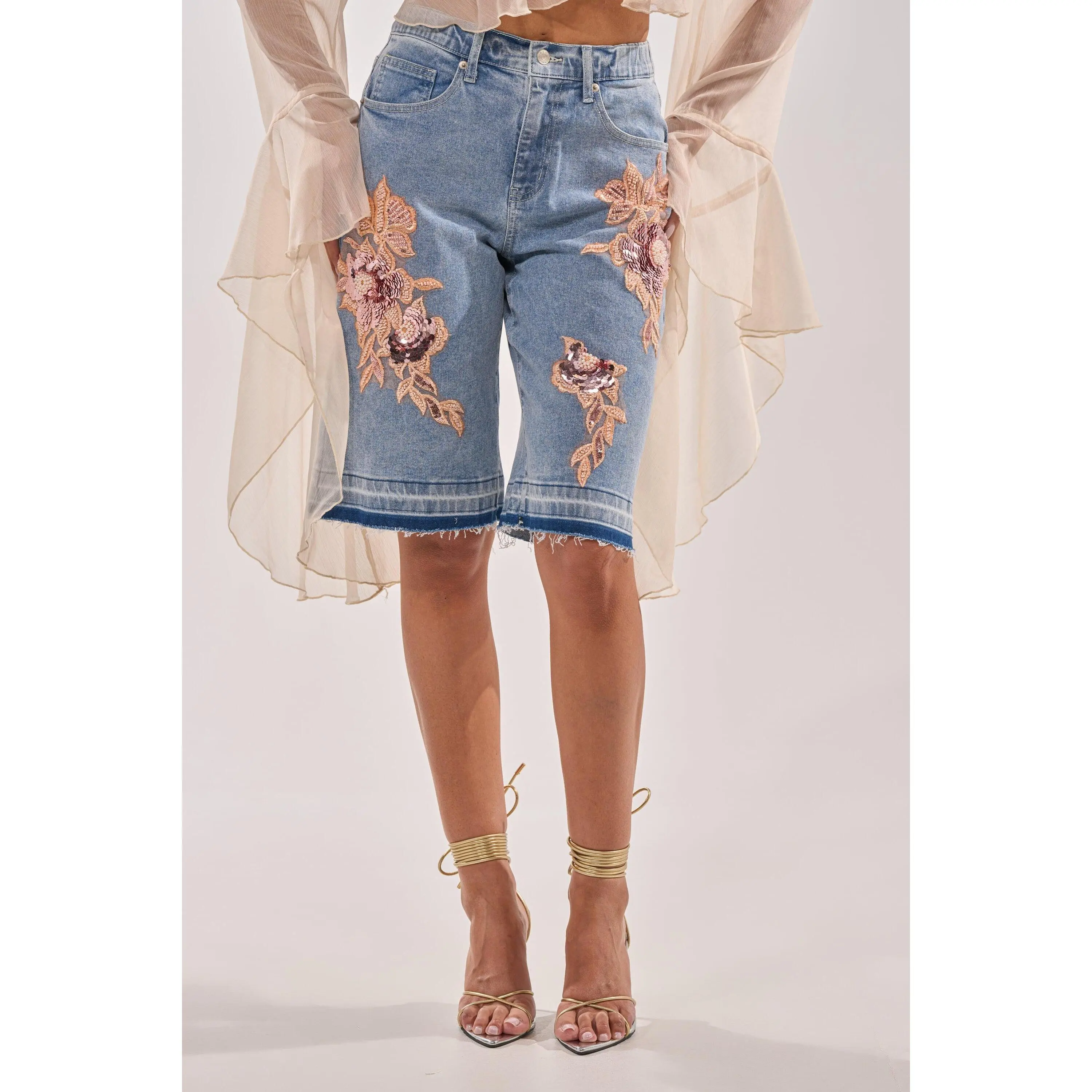 TRY ME DENIM BERMUDA SHORT