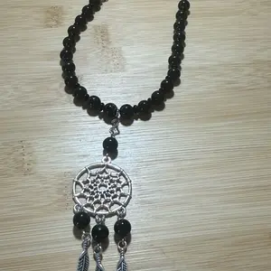 Sun stone Dream catcher necklace