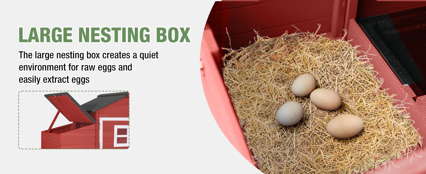 Aivituvin-AIR23R-Wooden Chicken Coop on Wheels for 2-3 Hens-Chicken Coop