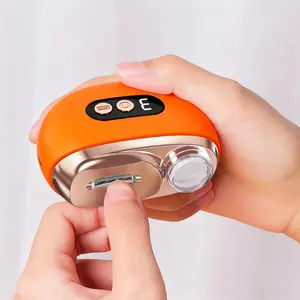 Electric Automatic Nail Clipper Trimmer,3-in-1 Rechargeable Fingernail Grinder Cutter with Polishing, Dust Storage, LED Light & 3 Speeds, Nail Trimmer File for Trimming & Polishing Nails, Nail Care Tool