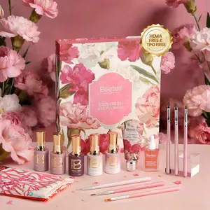 Beetles Mother's Day Gel Nail Polish Set - HEMA-Free TPO Free Sheer Glitter, Soak Off, DIY Manicure, Nails at home DIY Nail  Cutics Cosmetic  Mother's Day gift Spring Nail Taste of Spring Summer Nail Vacation Nail