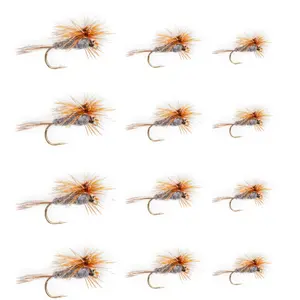 Floating Feather Supply Adams Parachute Dry Fly 12 Pack – Classic Trout Fly Size 12-18