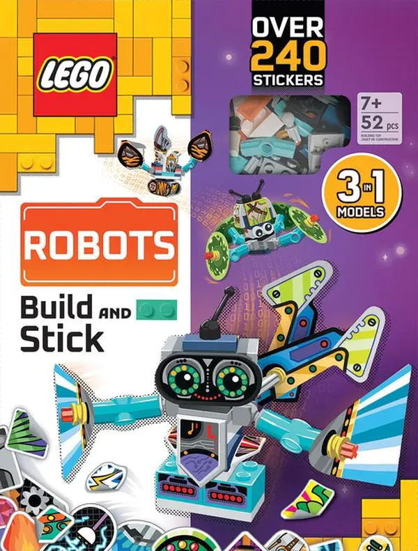Lego(r) Books. Build and Stick: Robots by Ameet Sp Z O O (Hardcover)