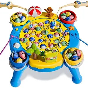 Fishing Games for Kids,Magnetic Fishing Table Toys for Boys 3 4 5 Year Old, Game for Toddlers Kids Boys Girls Ages 3-5 4-8, Travel Party Toys with Sound, Christmas Birthday Gift for Boys Kids