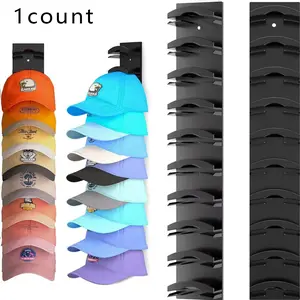 1 piece, 35cm/13.78inch * 6cm/2.36inch hat storage rack, hat hooks storage, multi-layer baseball cap wall-mounted storage rack, multi-layer wall-mounted multi-layer storage rack for baseball caps