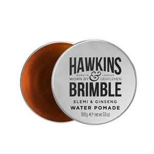 Hawkins & Brimble Mens Water Pomade 100g - H2O Based Hair Styling/Grooming | Firm Hold Allows for Re Styling | High Shine Non Greasy Finish and Washes Out Easily Daily Ritual Hair Pomade for Men