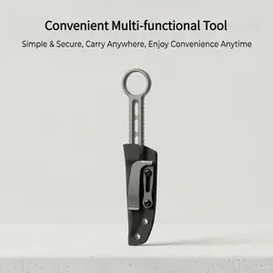 Outdoor Multi-Function Tool 440C Stainless Steel Wear-Resistant Coating Classic Black Lightweight Durable Camping Picnic Set