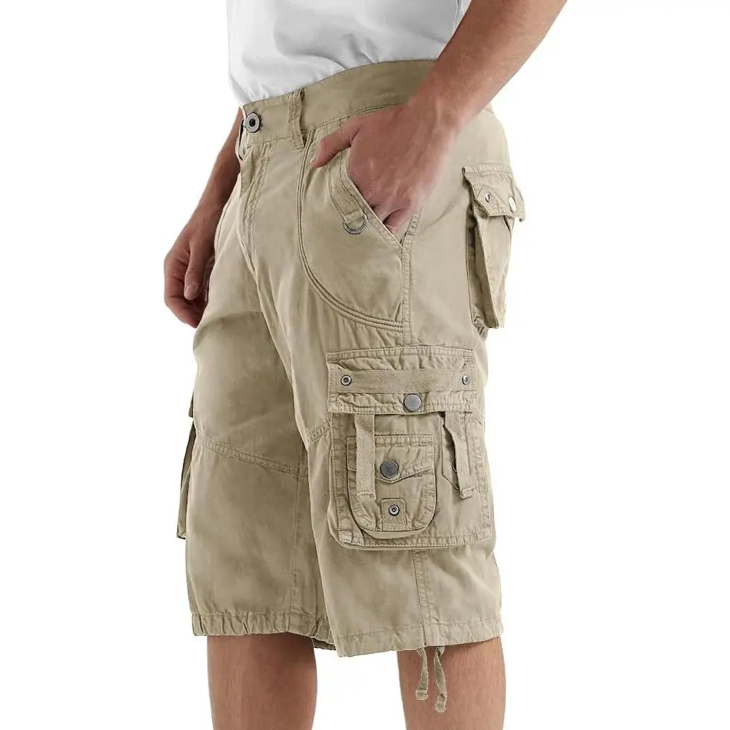 Men's Cargo Shorts - Soft, Breathable Menswear, Loose Fit 3/4 Capri Pants with Pockets, Below-Knee Length, for Sports, Hiking Work, Black, Outdoor, Us Size, Casual, Lightweight, Loose-Fitting, Baggy Cut Men's Shorts