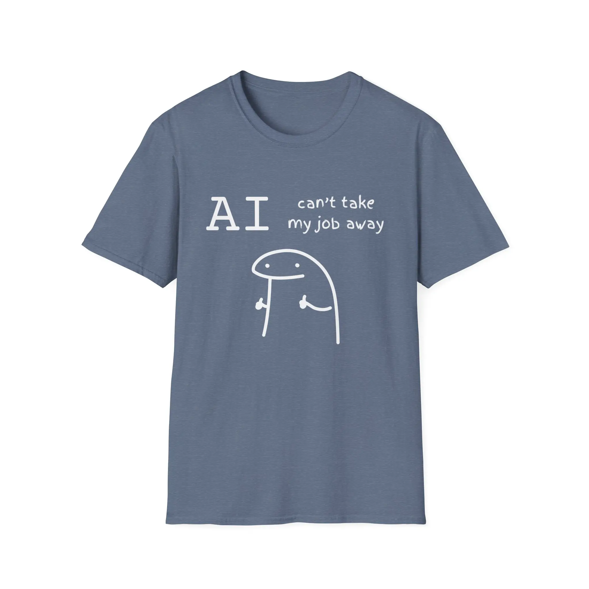 People Skills Human Connection Hands-On Skills Everyday Heroes AI Can’t Take My Job Away Graphic Tee Gildan 64000