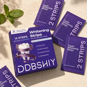 Purple Teeth Whitening Strips - 7/21 Whitening Sessions - Non Sensitive Teeth Whitening - Peroxide-Free