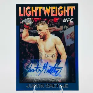 Justin Gaethje Lightweight Blue Auto /150  2026 Topps Chrome UFC #86S-JG
