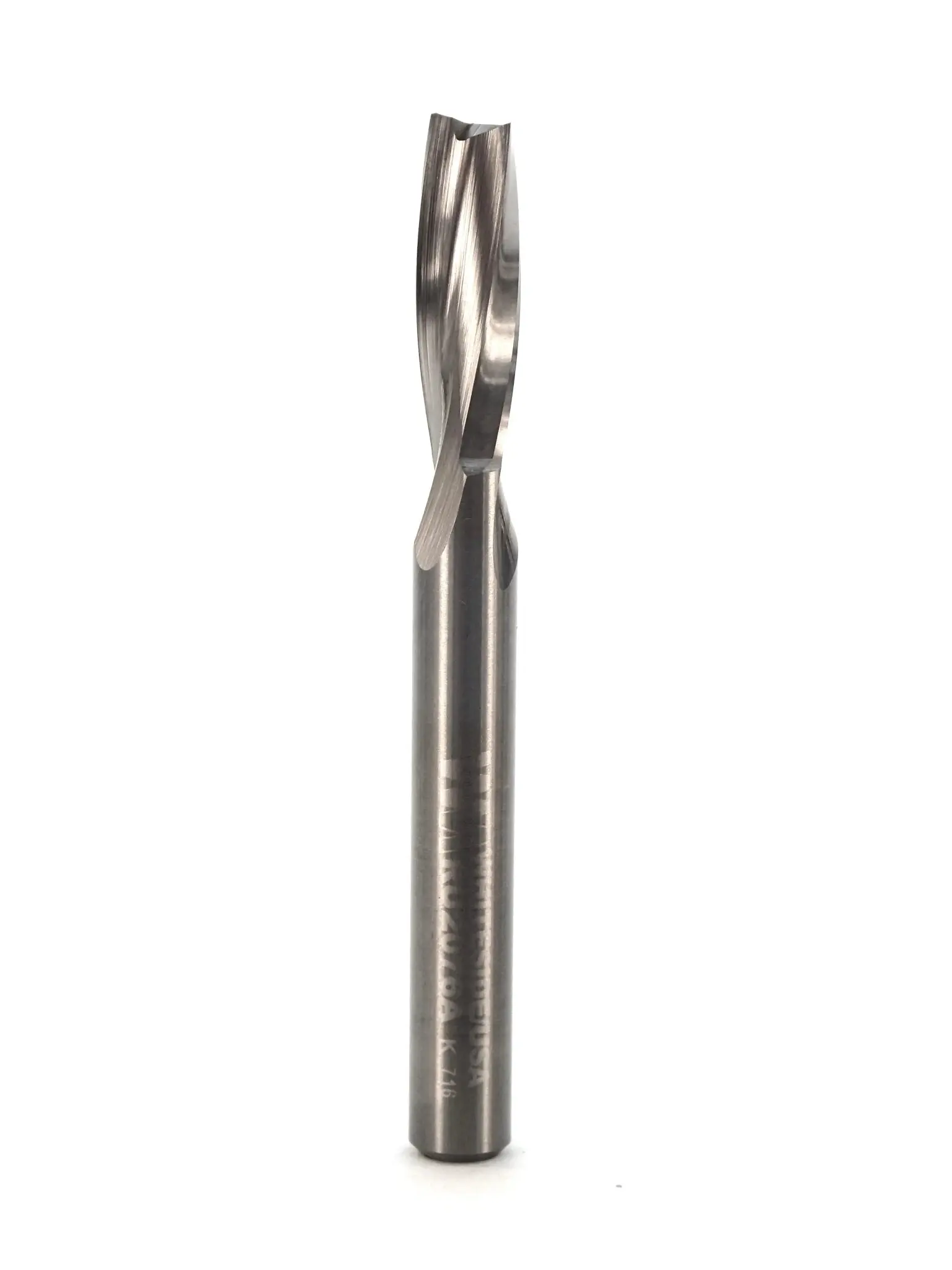 Whiteside RU2076A Up-Cut O-Flute Spiral Router Bit Tool, 2-Flute, 1/4in CD, 3/4in CL, 1/4in Shank Mount Metal Bit, Ideal for Plastic Wood Chip Removal (inches)