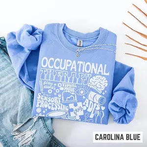 Occupational Therapy Scope of Practice T-Shirt OR Sweatshirt, OT , Occupational Therapist , OTs, OTA , OT Gifts Cotton Fabric Bottom Drawstring