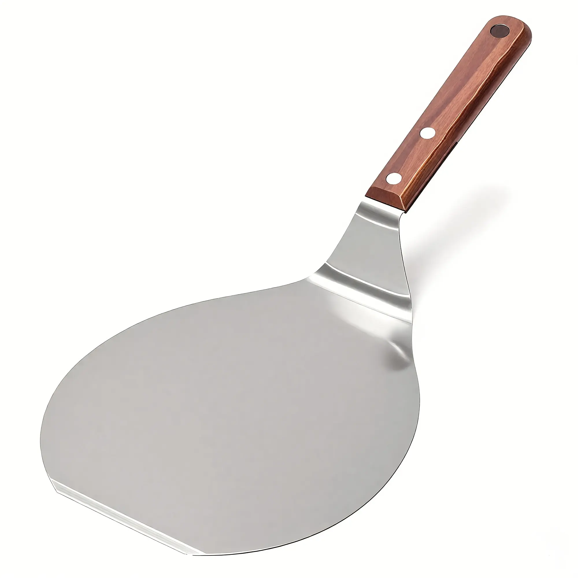 304 Stainless Steel Pizza Spatula with Wooden Handle, Heat-Resistant Pizza Paddle and Cake Turner, Durable Kitchen Baking Tool for Home and Professionals, Utensils, Kitchenware, Cooking