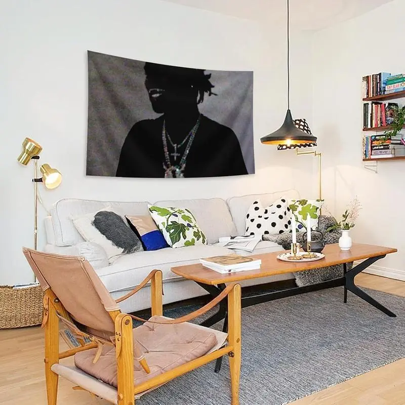 Hip Hop Music Album Tapestry - Ken Carson American Rapper Flag, 3x5 ft (90x150cm) Cotton Banner with Brass Grommets, Funny Man Cave Home Decor