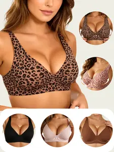 Buy 1 Get 1 Free, 5Color Women's Seamless Bra Wireless Soft Bralette Full Coverage Push Up T-shirt Comfortable Everyday wear- Jelly, Supportive, Sports Bra