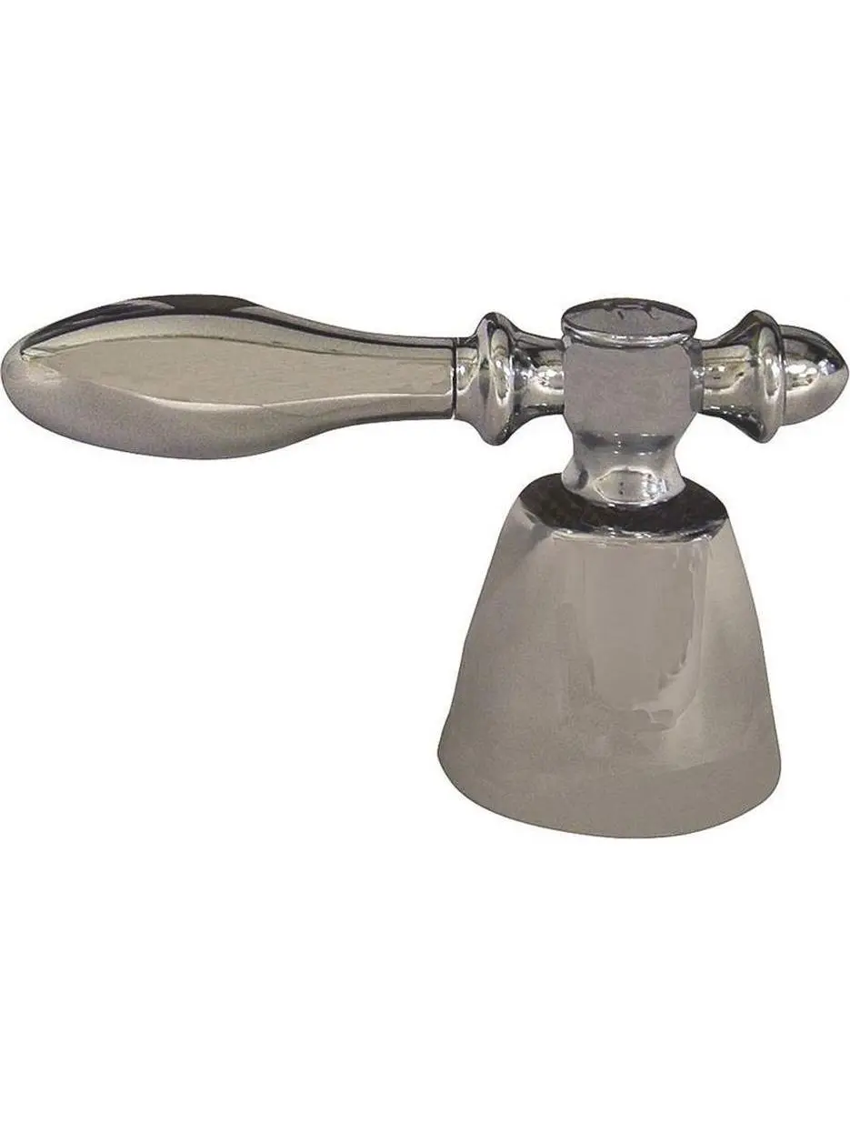 Chrome Plated Metal Decorative Lever Control Universal Faucet Handle (Model 411157), Chrome Plate