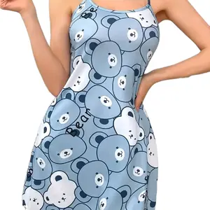 ladies lettuce trim lounge dress