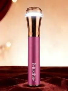 Portable Flawless Rechargeable Facial Hair Remover for Women – Painless, Fast & Precise Flawless Electric Razor & Epilator for Face, Lips, Chin Hair Removal – 18K Gold-Plated, 360° LED Light