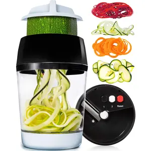 Mandoline Slicer Spiralizer & Vegetable  Zucchini Noodle Maker Onion Food Veggie Spiral Grater (4 In 1)