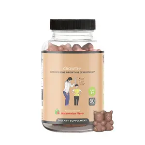 Growth Gummies (Watermelon) Natural Growth & Development Supplement & Teens - Vitamin D, K, Calcium & Ashwaganda, Bone Strength -  Vitamins