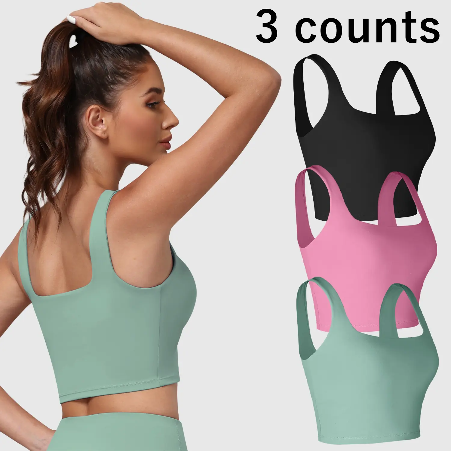 Black + Apple Pink + Mint Green