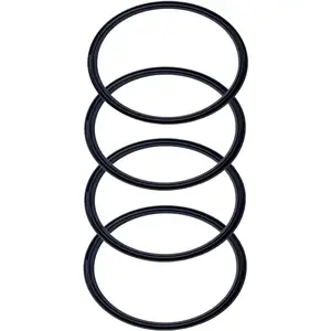 4 Pack - 30 oz Replacement Rubber Lid Ring, 3.7 Inch Diameter Gasket Seals, Black Lid Gasket Rings for Insulated Stainless Steel Tumbler fits , Ozark Trail, Beast and Renowned Brands