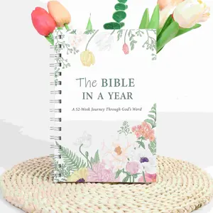One-Year Bible Journal, Christian Women's 52-Week Reading Plan Notebook, Spiritual Growth Companion, Daily Devotional Tracker