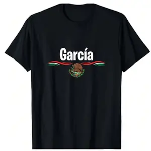 Garcia Mexican Pride T-Shirt – Mexico Flag Graphic Tee, Latino Heritage Garcia Family Shirt for Men Women