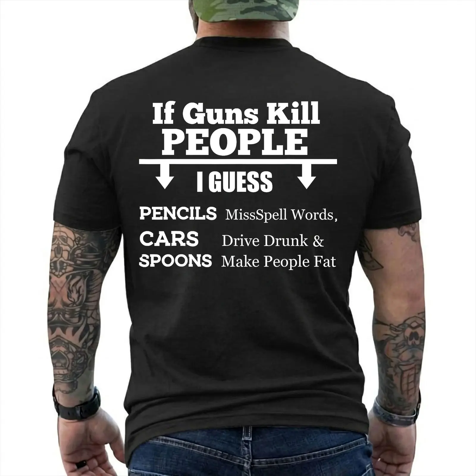 Pro Gun Shirt, If Guns Kill People Funny Graphic Tee, Second Amendment Humor, Conservative Gun Rights Gift, Patriotic Unisex T-Shirt
