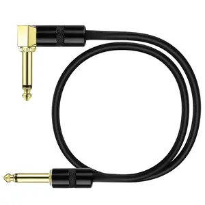 24 Inch Guitar Patch  Performance Guitar Effect Pedal Cables Straight to Angled