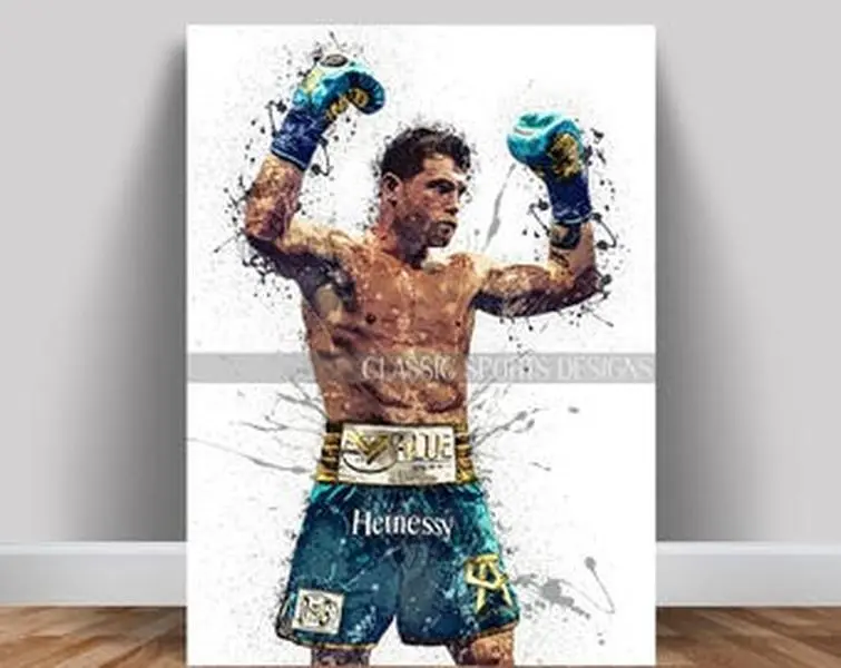 Canelo Alvarez Poster, Boxing Champion, Poster Print UnPoster Print UnPoster Print Unframe, Wall Art Print, Kids Decor, Man Cave Gift, Sports Art