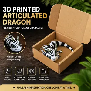 1 Beetle Juice Dragon Figurine, featuring a “movable little dragon” design with articulated joints, perfect as a movie souvenir. Exquisitely crafted with a fun and creative design, it makes the ideal holiday gift. Desktop Figurine