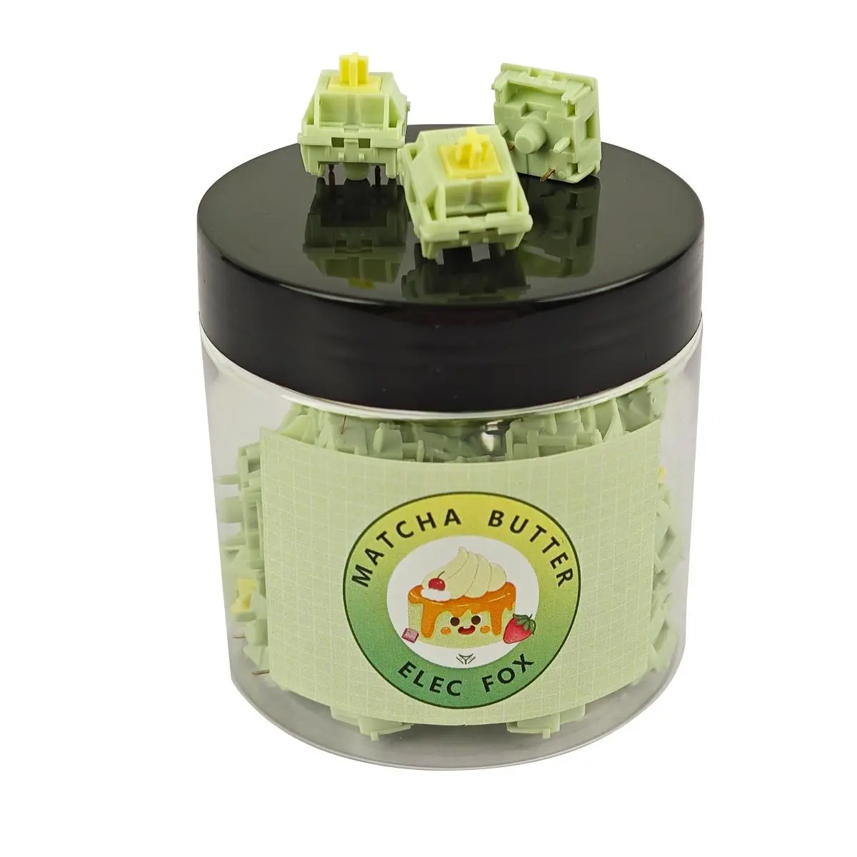 ELECFOX Matcha Buttermilk Linear Switches (36Pcs/Jar)(Same model as LINKY87 PRO Switches) ELECFOX Matcha Buttermilk Linear Switches (36Pcs/Jar)(Same model as LINKY87 PRO Switches)