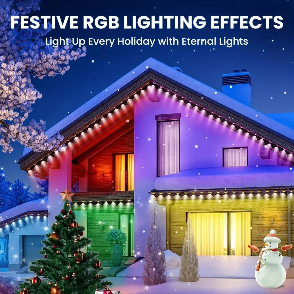 Wi-Fi Controlled RGB Light Strip Kit - Customizable Colors, 64 Scenes, Music Sync, App Control, Versatile Use for Bedroom, Kitchen, Easy Smart Home Improvement Lighting