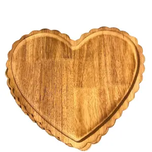 Wood and plastic Heart Shaped Charcuterie Boards