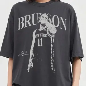 Jalen Brunson New York Basketball T-Shirt, Jalen Brunson shirt, graphic t-shirts, Game Day Shirt, New York Basketball merch, men's clothing clothes merch, Gift For Women