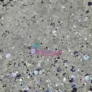 Diamond Metallic Chunky Glitter - White Glitter