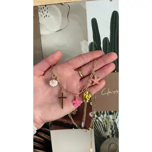 Charm Bar Necklace Chains