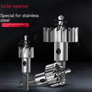 Hole Cutter, Handheld Drill, Serrated Hole Cutter, Stainless Steel Product, Steel Pipe, Corrugated Iron Sheet Cutting/Punching Tool, High‑Speed Steel Hole Cutter pipe thread upgrade