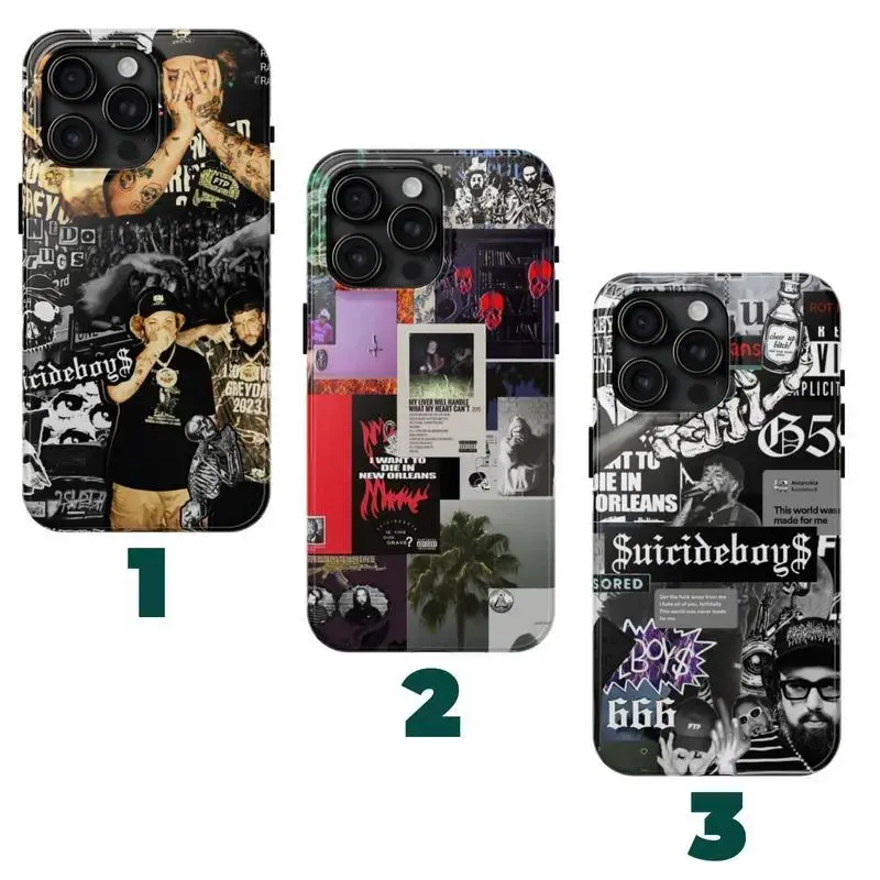 Praying Skeleton G59 Underground Hip Hop Suicideboys Ver6 Rap Music Art Tough Phone Case. Edgy Streetwear Emo Aesthetic Rugged Shockproof Protective Cover For iPhone 17 Pro Max 16 Air 15 14 13 12 11.