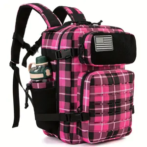 6.6gal Outdoor Backpacks for Men Hiking Treeking Laser Cut Molle Daypack Small Bug Out Bag Gym Rucksack With Bottle Holder