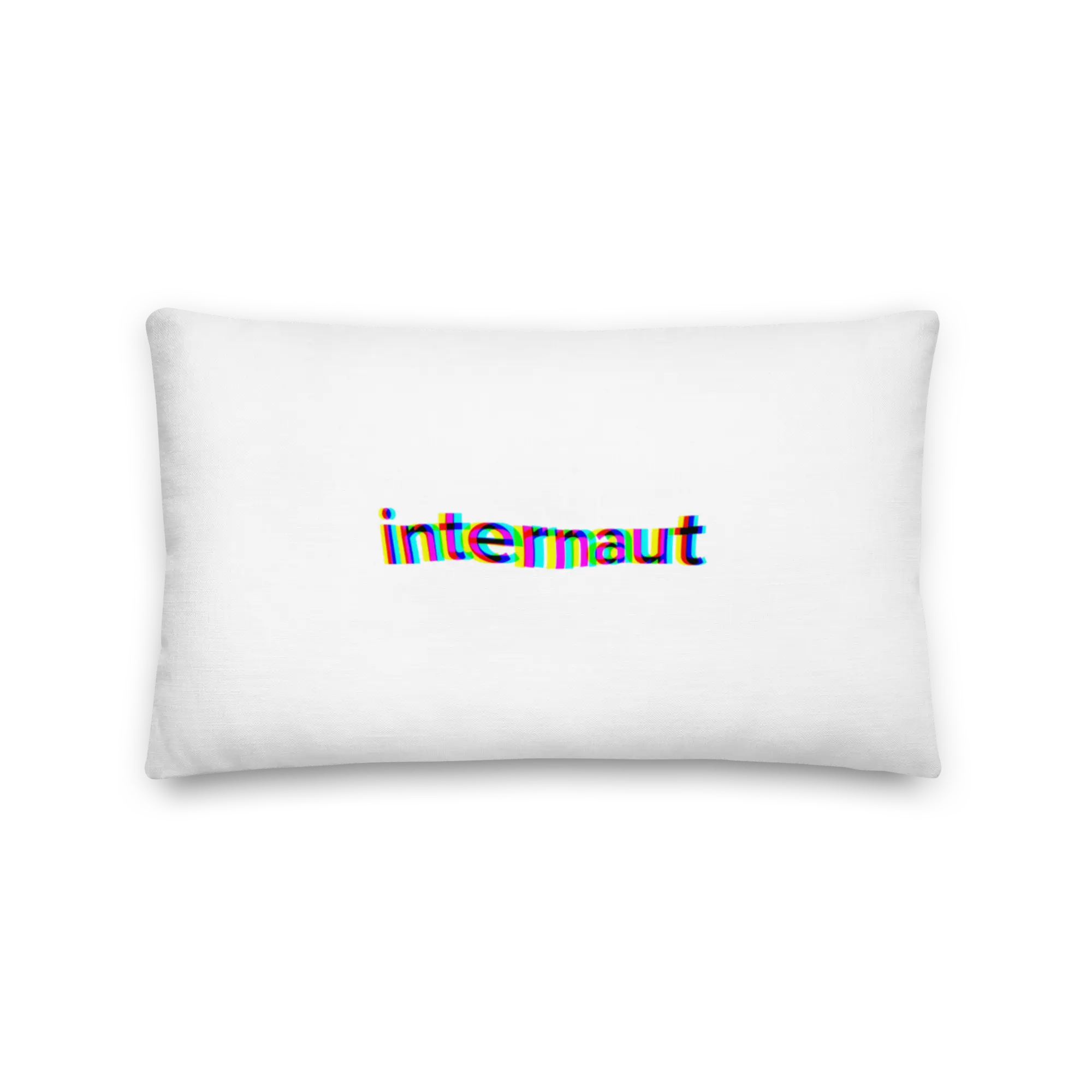 "Internaut" Definition Pillow, Polyester-Linen Blend, Shape-Retain Bedding Pillow for Home Room Decor, Hidden Zipper
