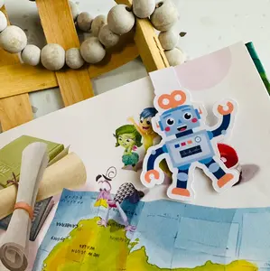 Kids bookmark/magnetic bookmark/Robot Magnetic Bookmark/bookmark