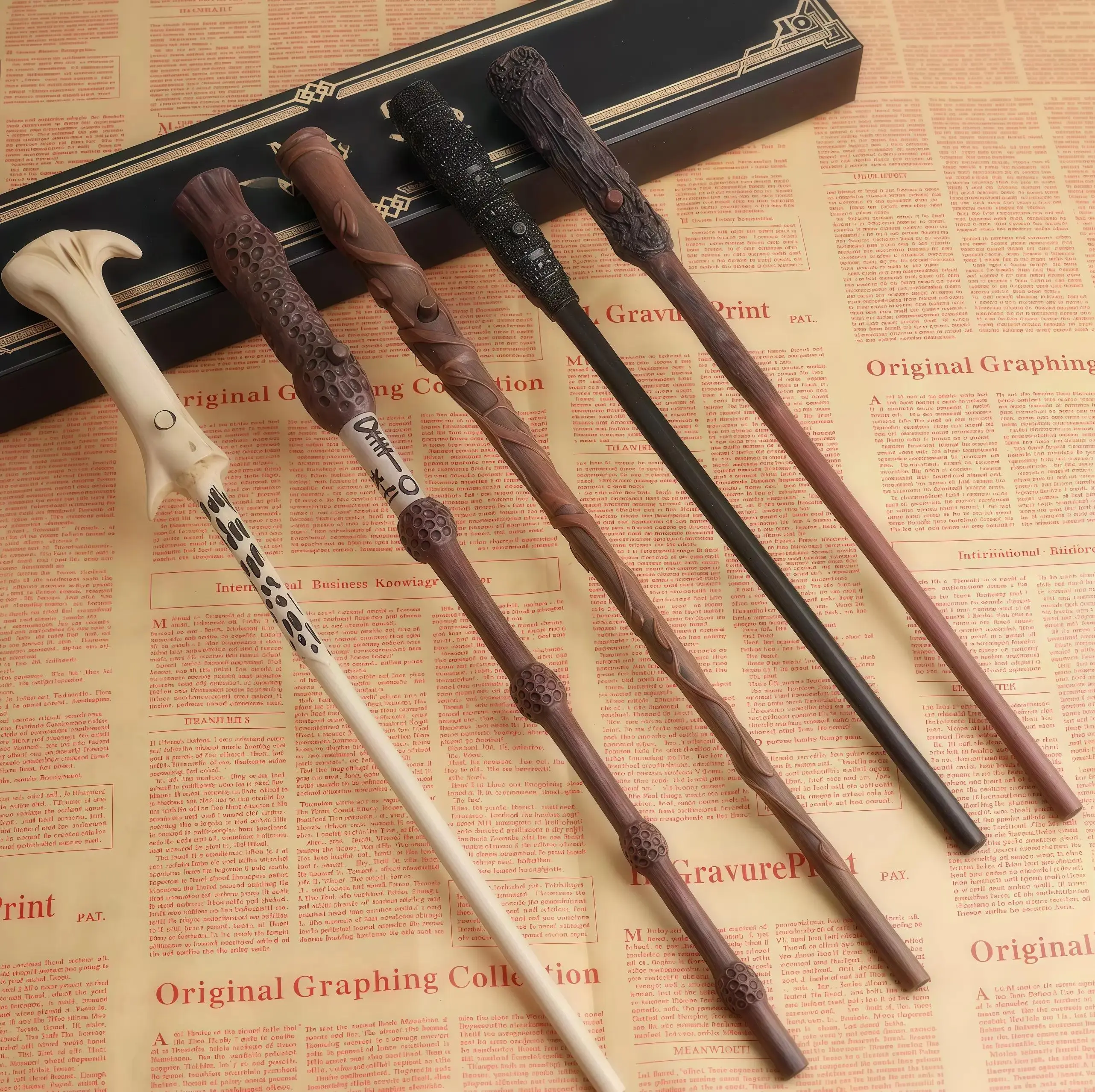 Magic Wand Real Magic Wand Amazing Effect Reproduction Halloween Role Play Tools Stick Costume Role Play Party Dumbledore Props Premium Wizarding World Replica Wandsdelicate gift