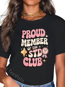 100% Cotton Unisex Embarrassing STD Funny Inappropriate Hilarious Adult Humor T-Shirt Vingate Printed Casual Round Neck T shirt